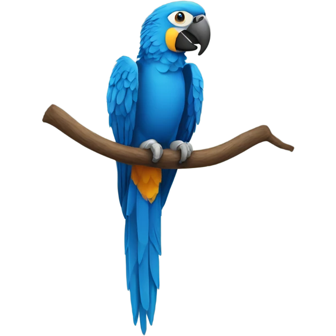 Blue macaw emoji