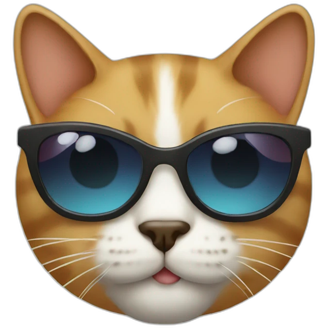 Cat with sunglasses emoji