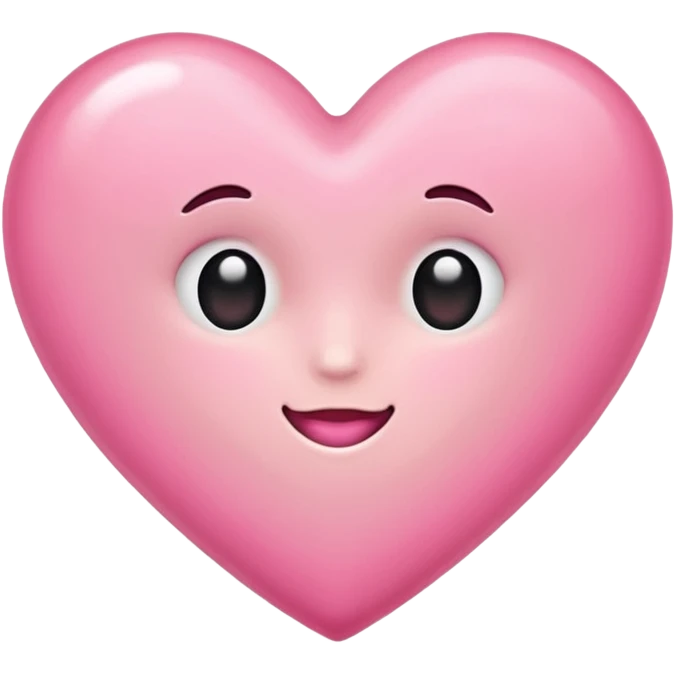 creamy classic heart emoji