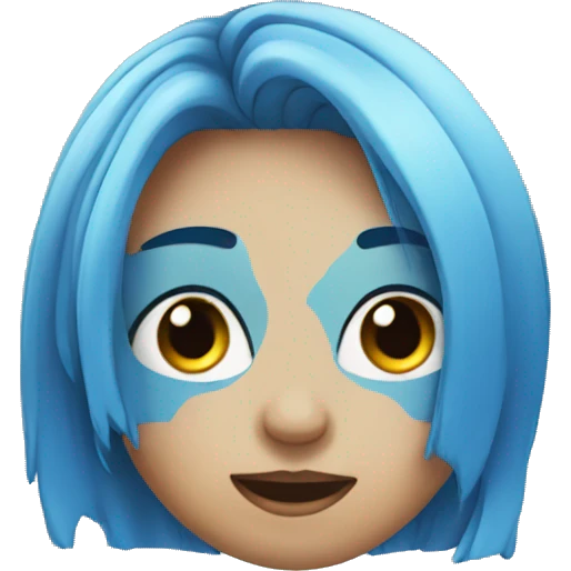 blue cute  emoji