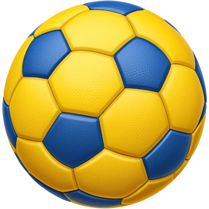 Fußball in Blau und Gelb  emoji