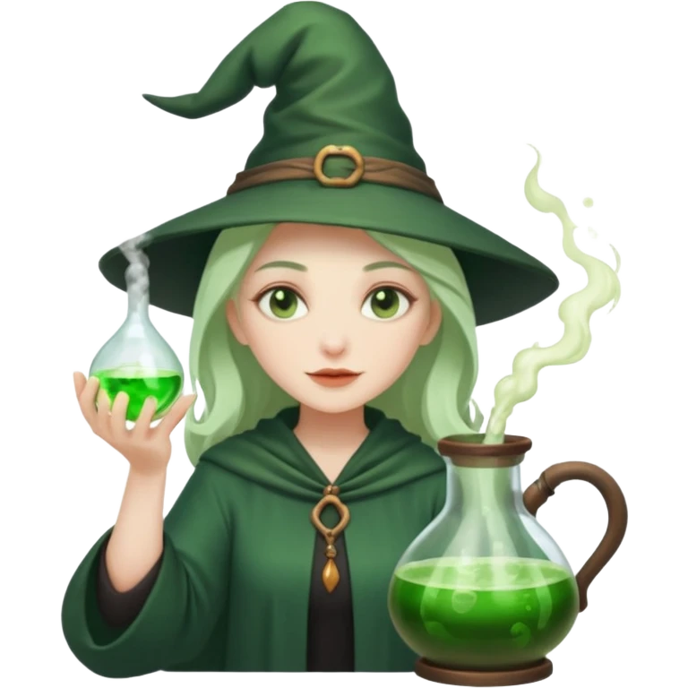 green witch cooking potion emoji