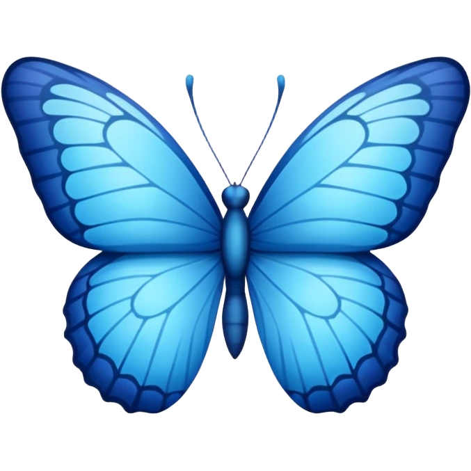 Blue butterfly  emoji