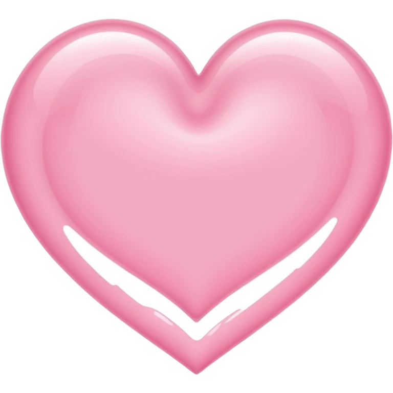 Light Pink Heart Shaped Wave emoji