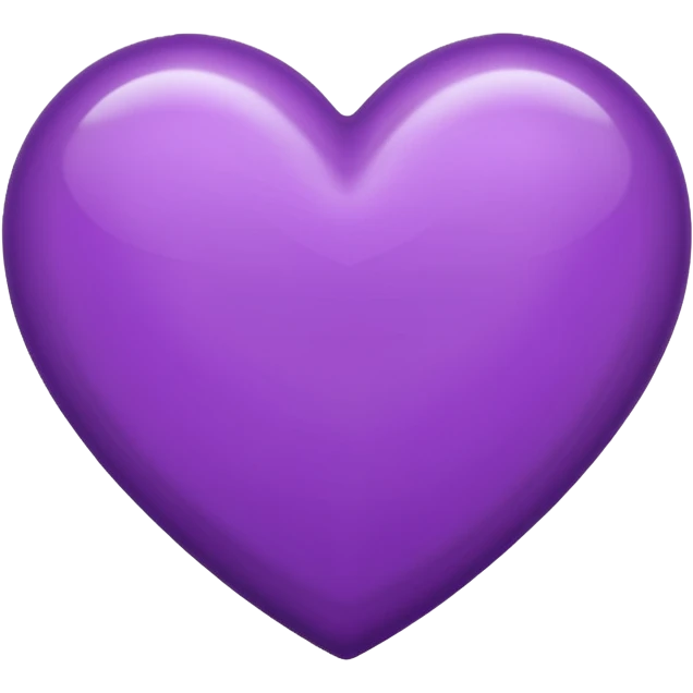 Coeur violet Normal iPhone emoji