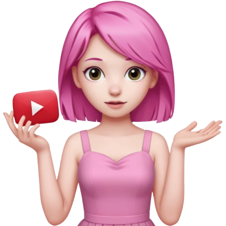 pink girly youtube emoji