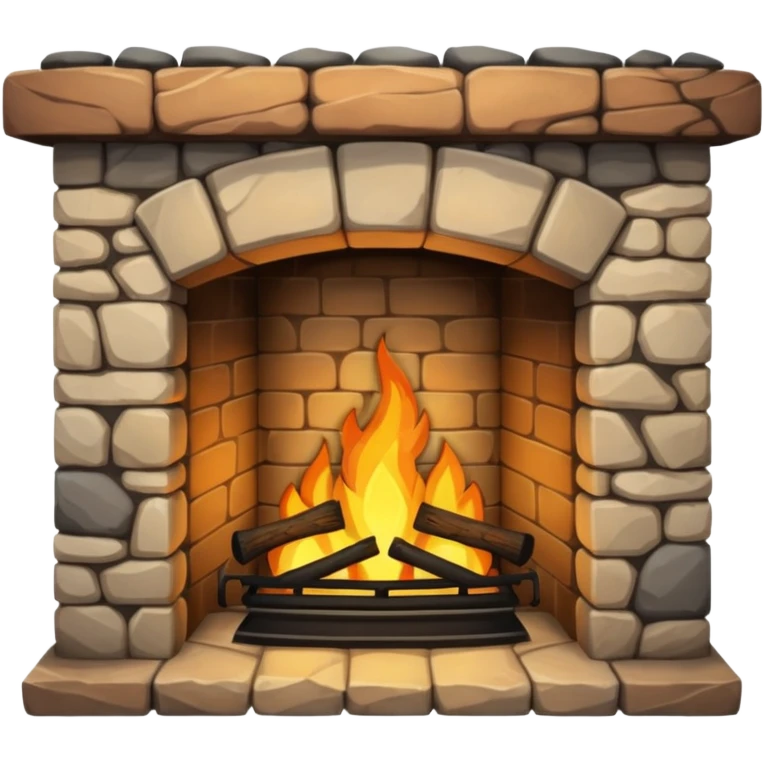 Stone Cottage Fireplace emoji