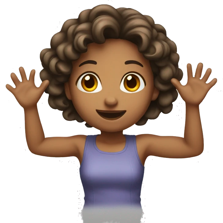 Girl shaking hesd emoji