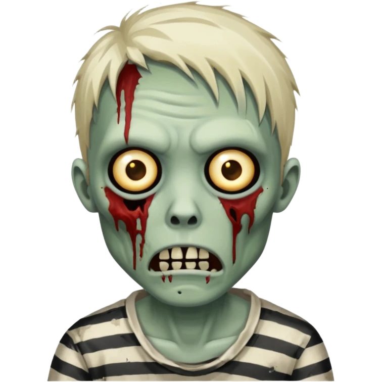 zombie in stripe emoji