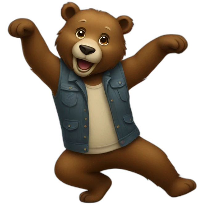 dancing bear emoji