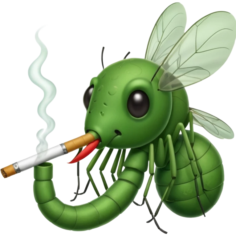 mosquito fumando un cigarro emoji