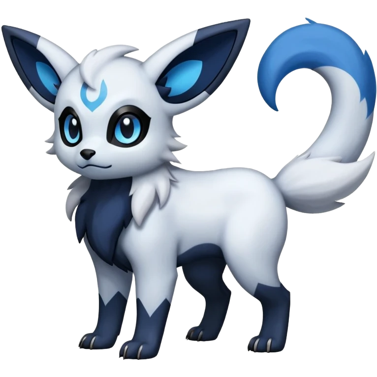 Absol-Umbreon-Fakémon-hybrid-creature (full body)  emoji