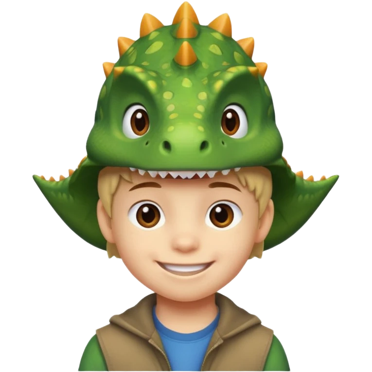 Dinosaur Hat Kid emoji