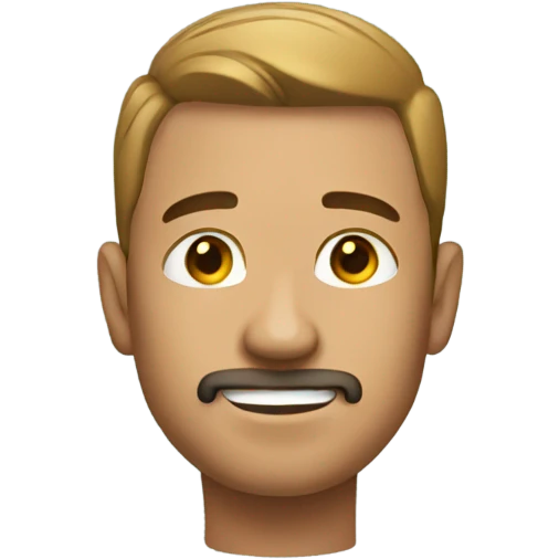 man with fade emoji