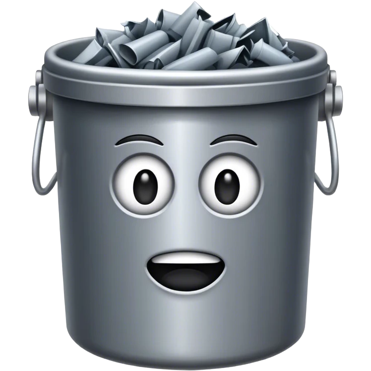 Steel garbagecan emoji