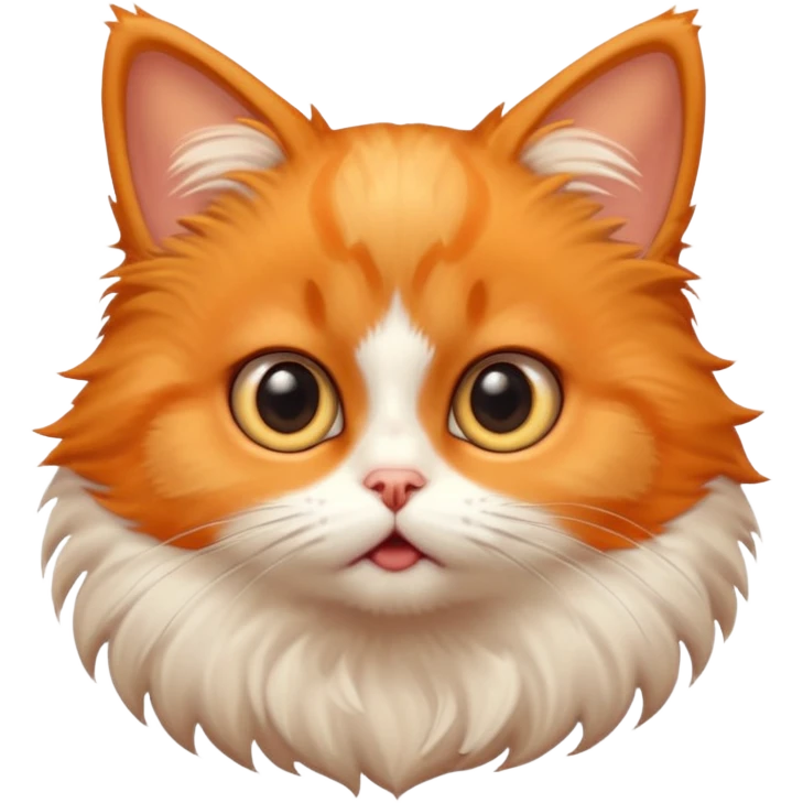 little cute Shocked cat emoji