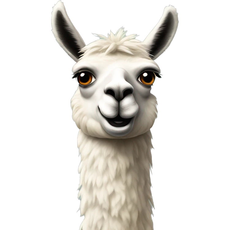 discombobulaed llama emoji