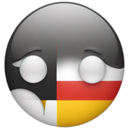 The German flag is crying emoji