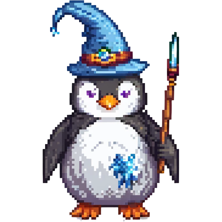 penguin wizard emoji