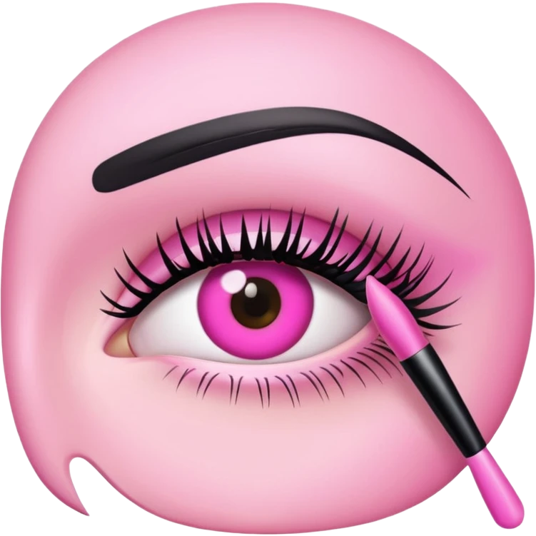 pink mascara emoji