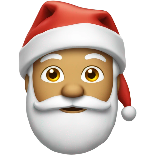 Santa wearing cheese on his head emoji