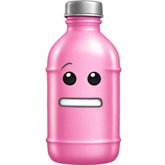 sparkly pink Stanley water bottle emoji
