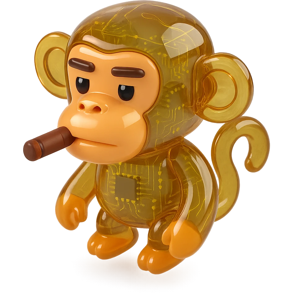 monkey with cigar emoji