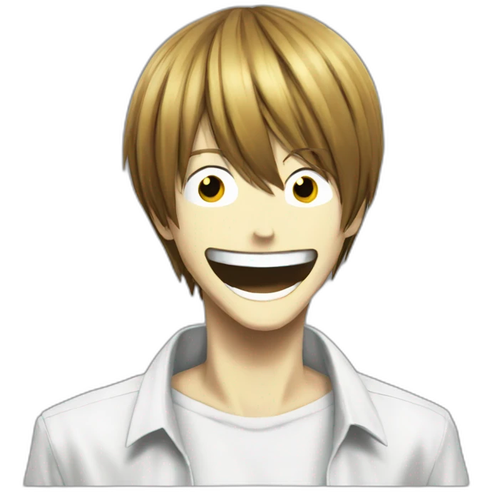 Light Yagami Laughing death note emoji