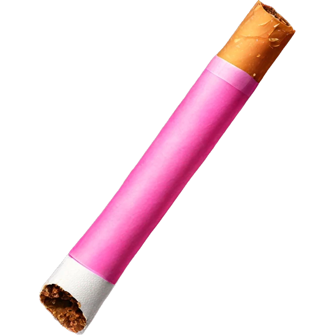 Pink cigarette emoji