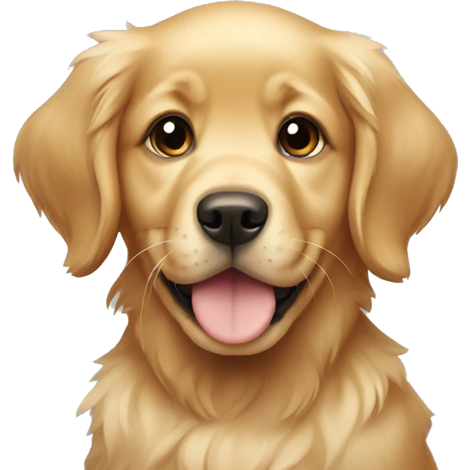 puppy golden retriever emoji