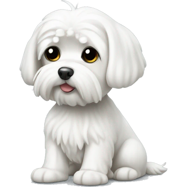 White maltese emoji