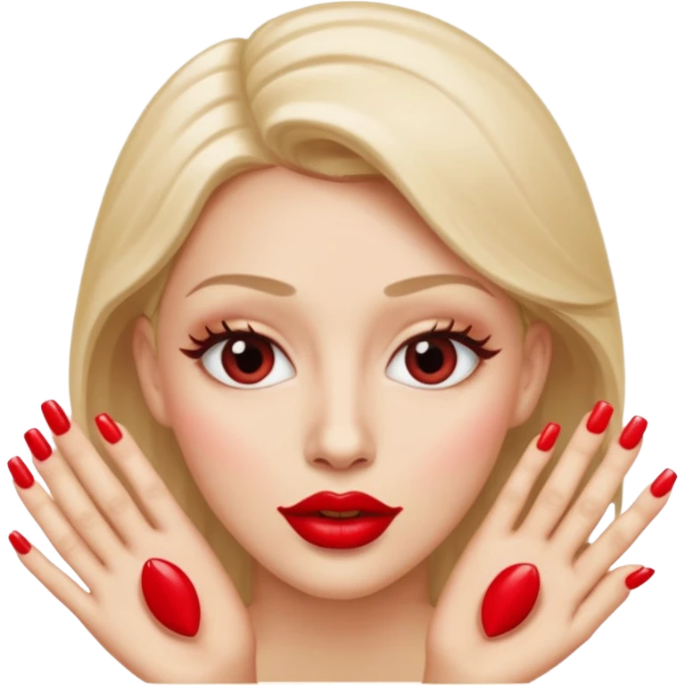 Create an emoji mix of 💅🫦🙄 these emoji