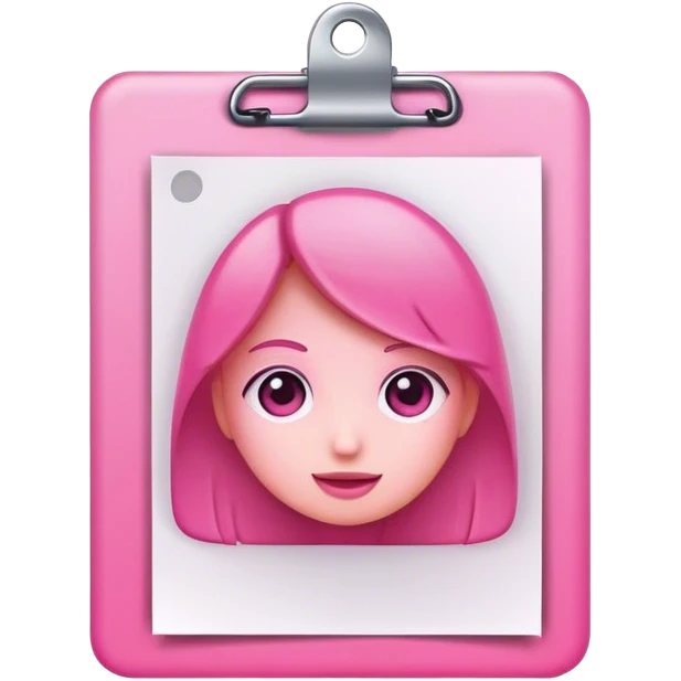 pink id document emoji