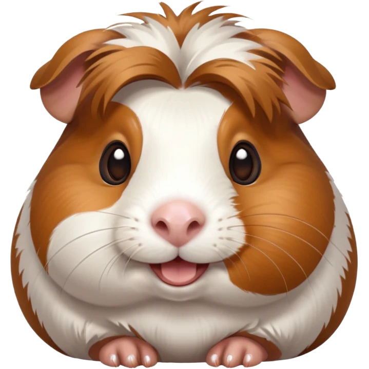 guinea pig emoji with a big cheerful grin, bright eyes emoji