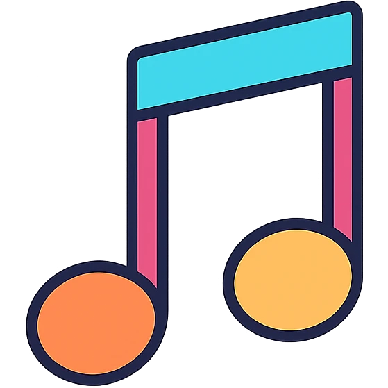 triple music note emoji