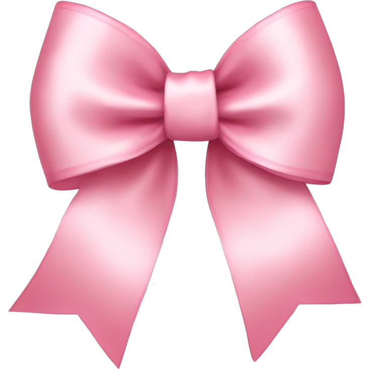 light pink ribbon bow emoji
