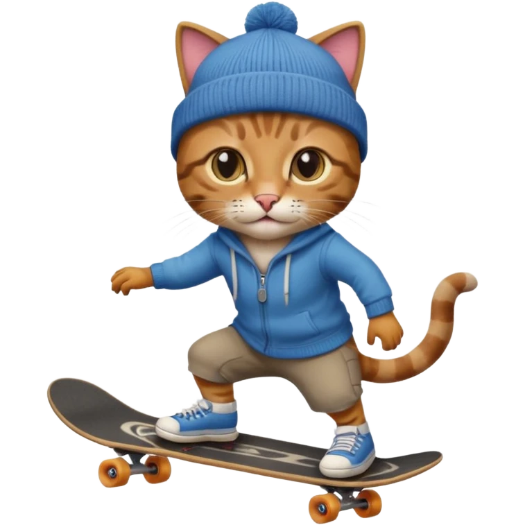 skater cat emoji