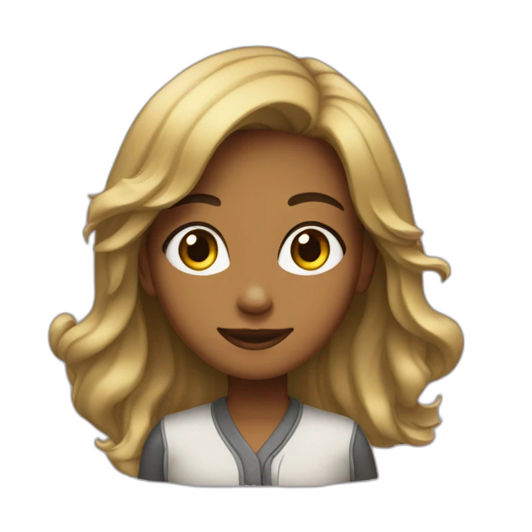 Une fille avec hajiba emoji
