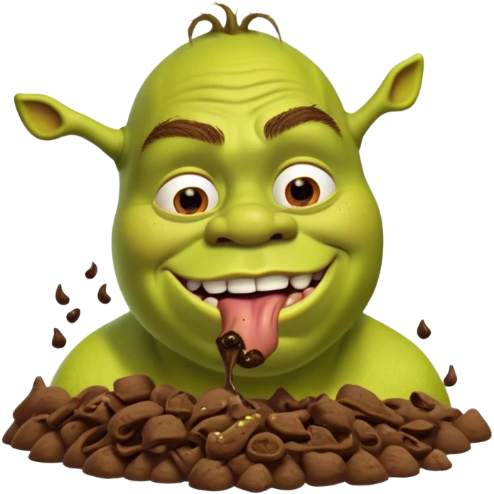 Шрек ест говно emoji