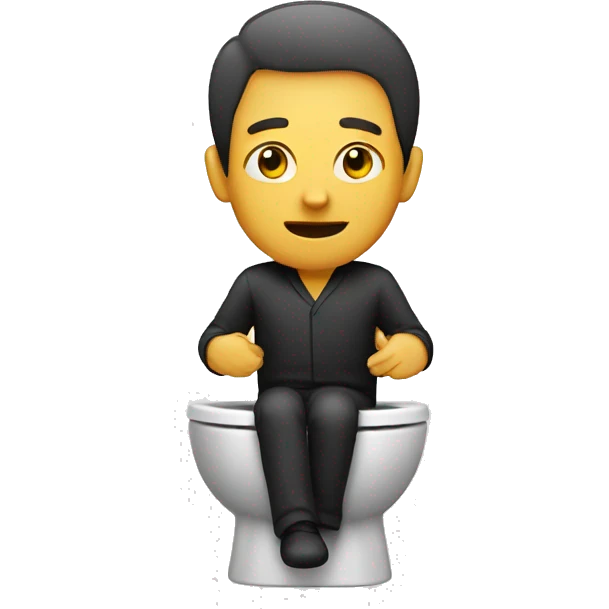 man in toilet emoji