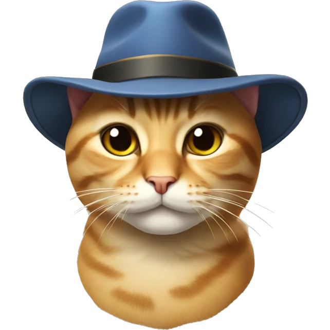 Cat with hat emoji