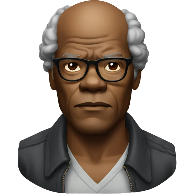 samuel l jackson serious wearing shirt emoji