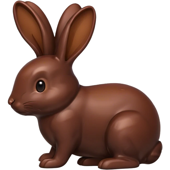 bunny made out of chocolate emoji