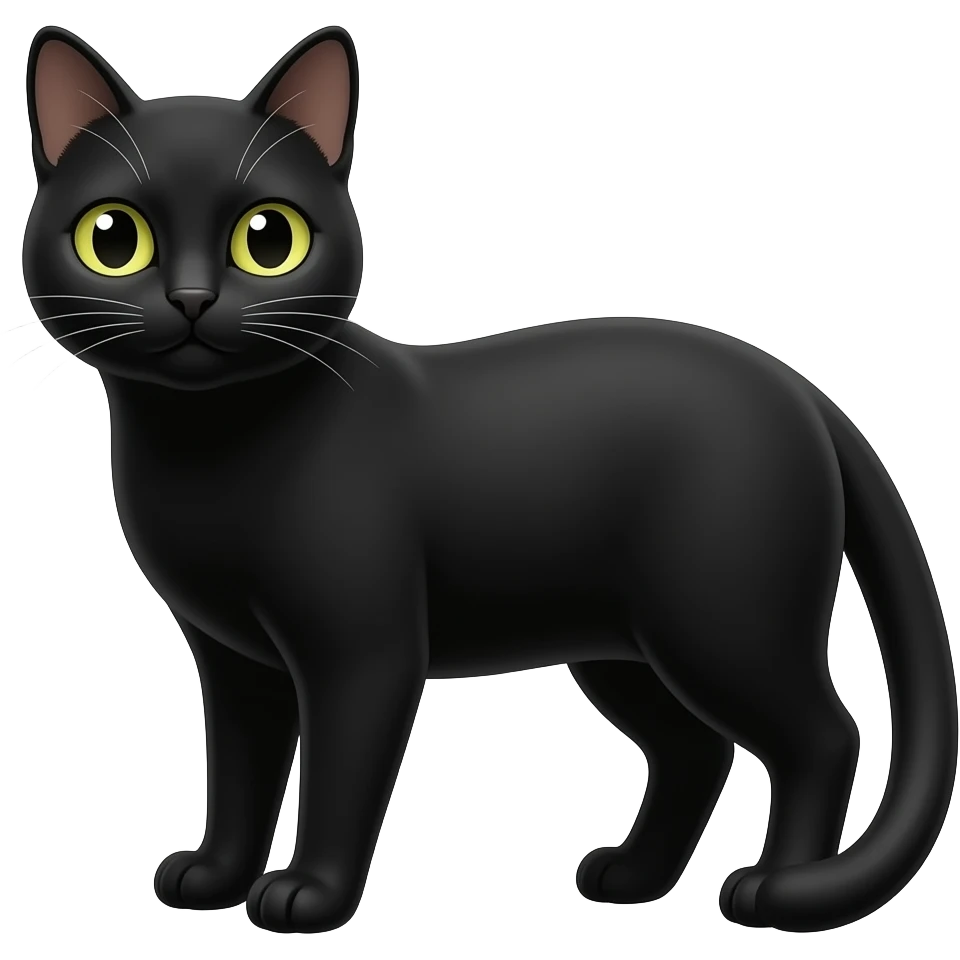 Black cat emoji