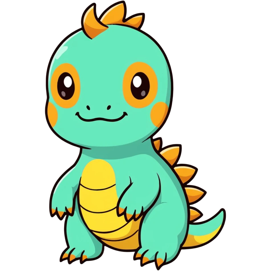 Tropical Exotic Fakémon-fantasy-creature, full body emoji