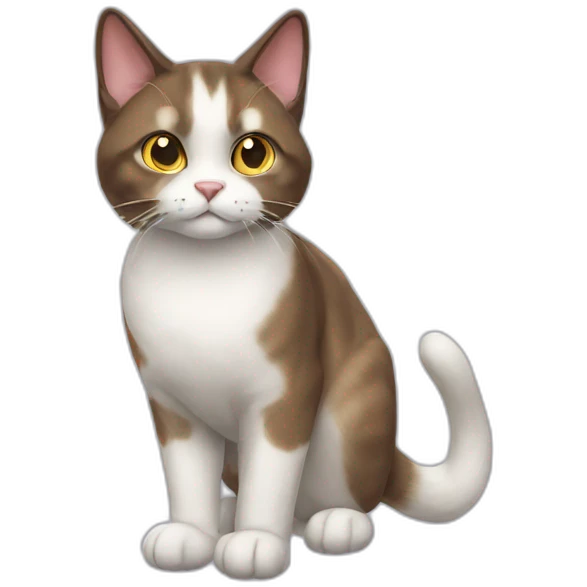 Snow-shoe cat emoji