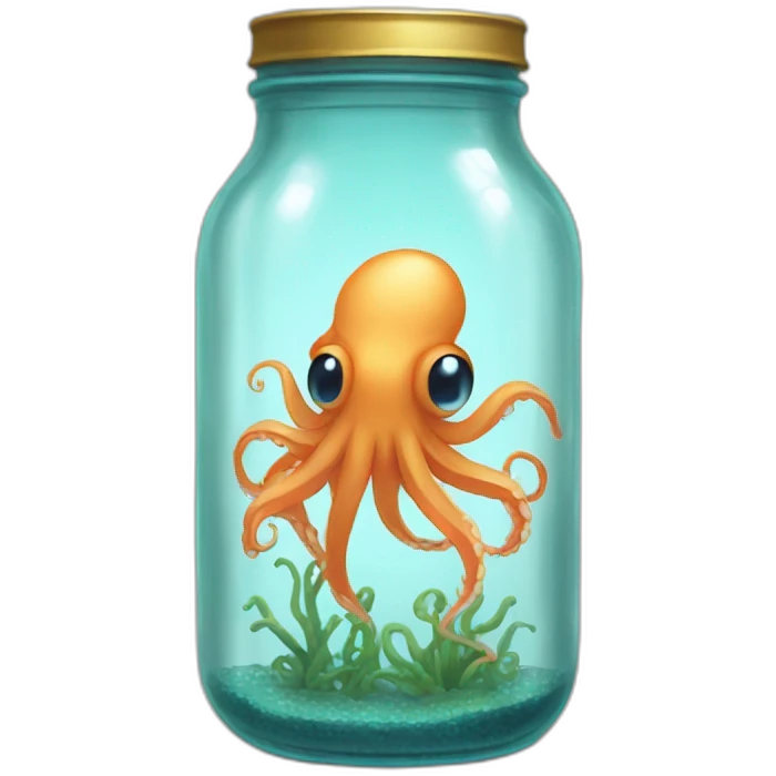 Squid in a jar emoji