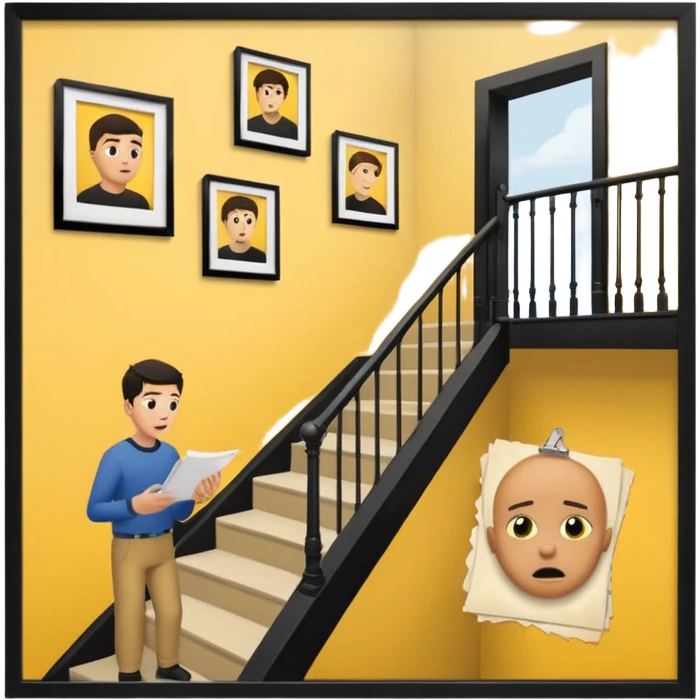Eli figures out the clues to escape but rex rips the paper because he didn't want them to get out. And they figure out the code because they were being smart and using their brains. It takes place in the Yellow Room, the stairwell. Which gives a nerverackng scared vibe. less cartoon ish emoji