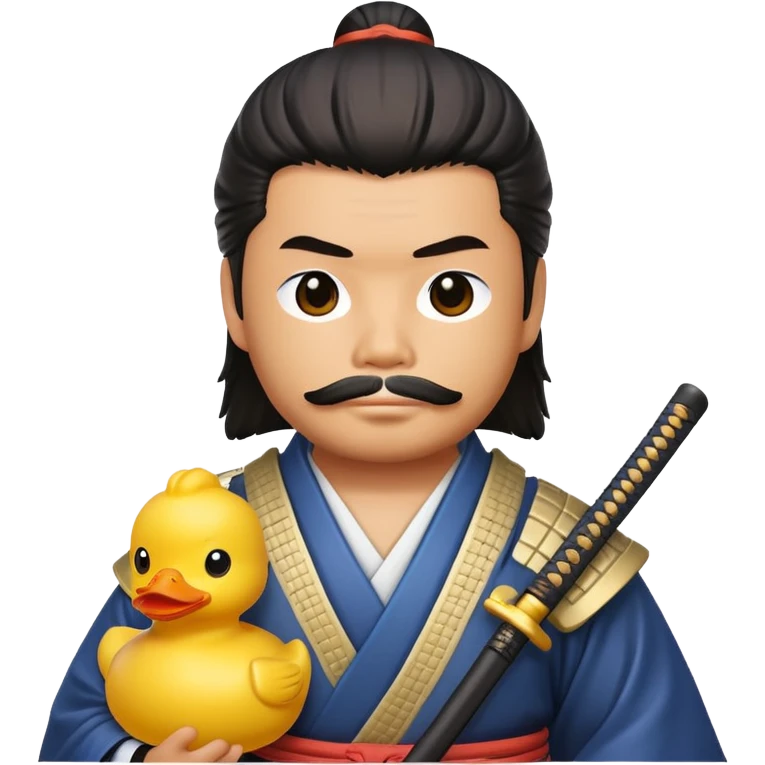 Samurai with rubber duck emoji