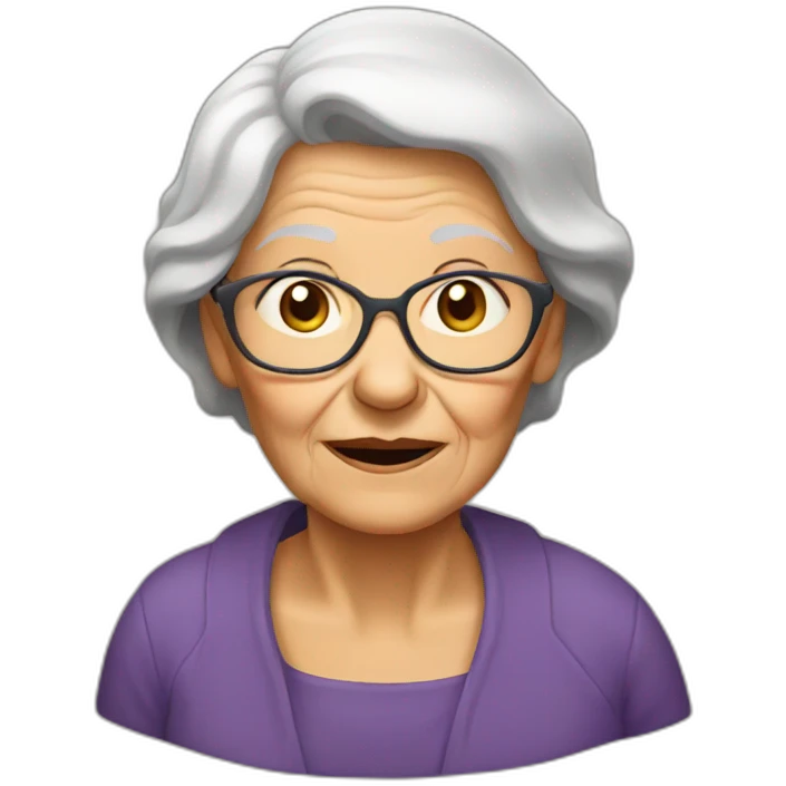 old woman emoji